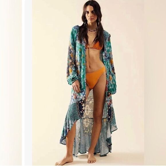 NWT Free People
Maris Printed Midi Dress
Size XS 
Retail $168
100% Viscose - Picture 4 of 9